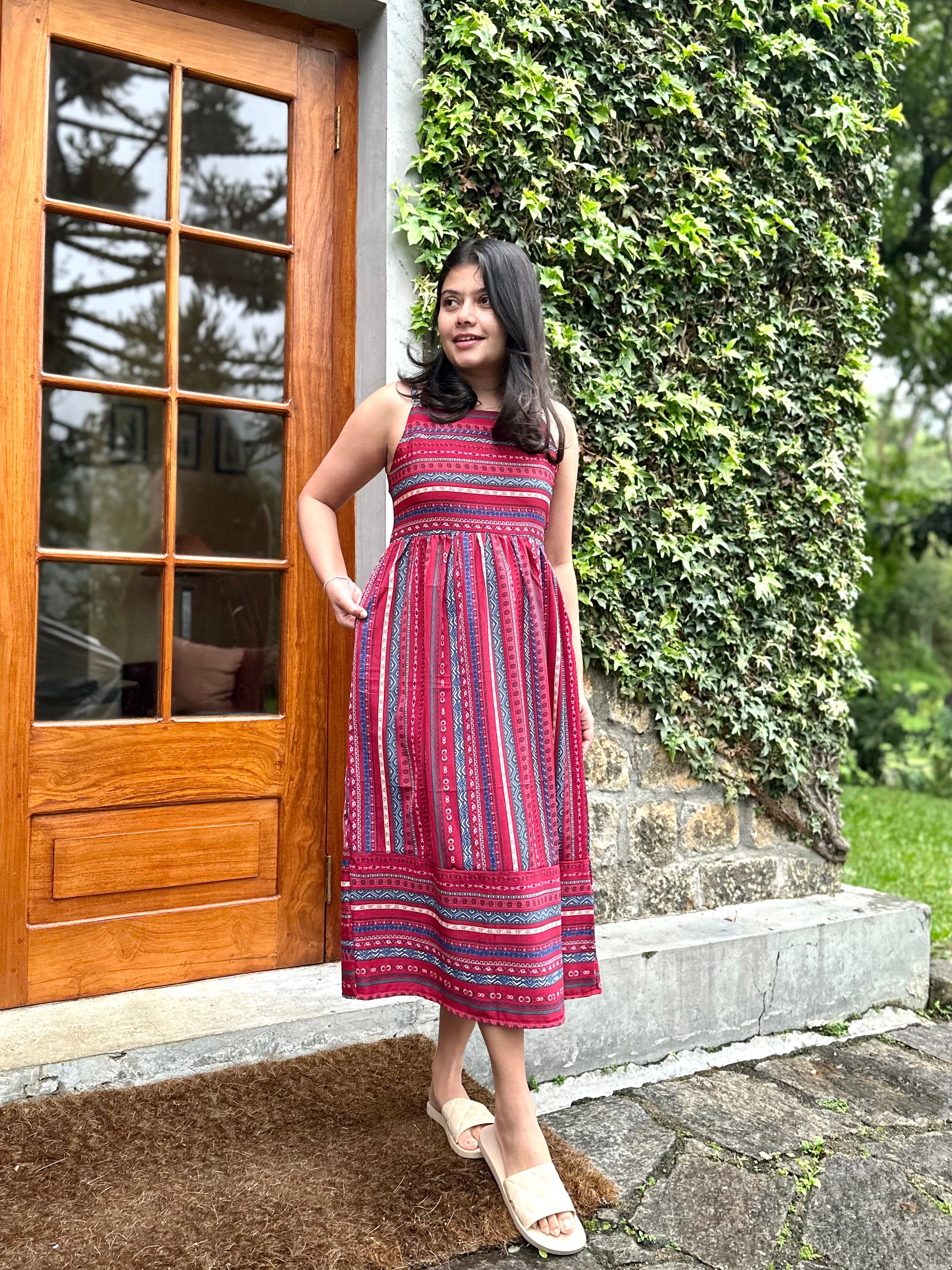 Stripes Cami Midi Dress – Allura Estrella
